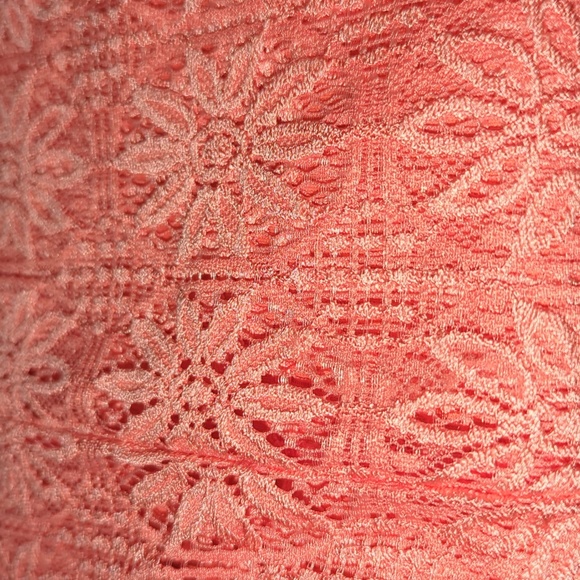 Crochet Peach Dress - Picture 6 of 12